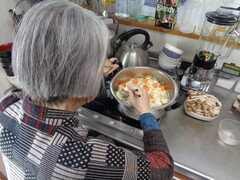 秋のシチュー作り！