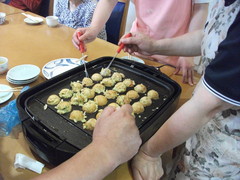 あつあつの「たこ焼きパーティー」です♪