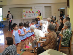 園児さんとの交流会、元気をいただきました！